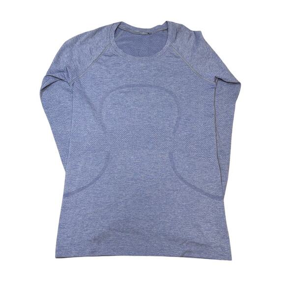 Lululemon Swiftly Tech Long Sleeve Shirt 2.0 Size 6 Light Blue - Picture 2 of 5